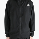 Black jacket worn by a person, showing the jacket's fit