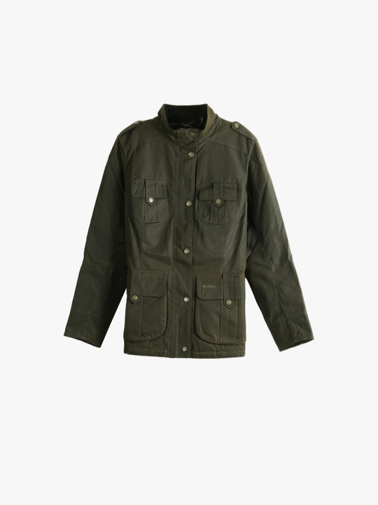 Green jacket, front view