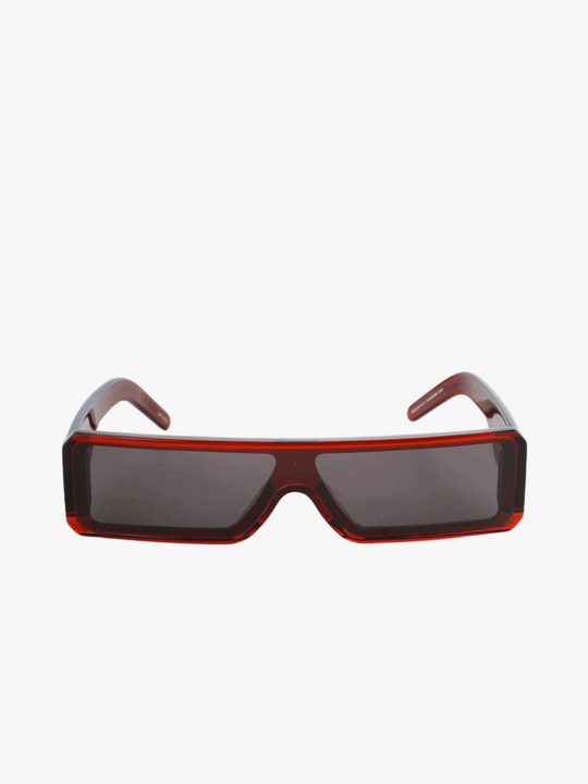 Red eyewear, front view