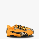 Yellow sneakers, front view