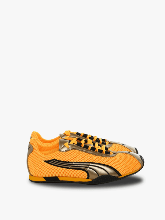 Yellow sneakers, front view