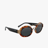 Brown eyewear, front view