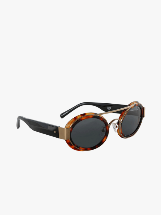 Brown eyewear, front view