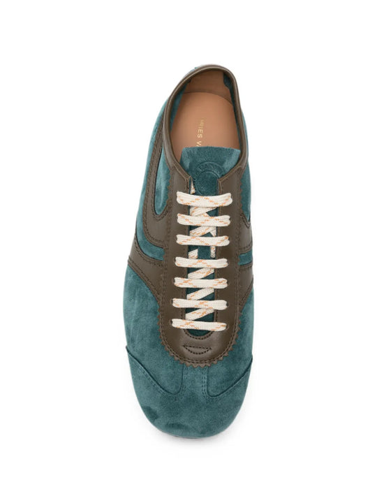 Green shoes, front view