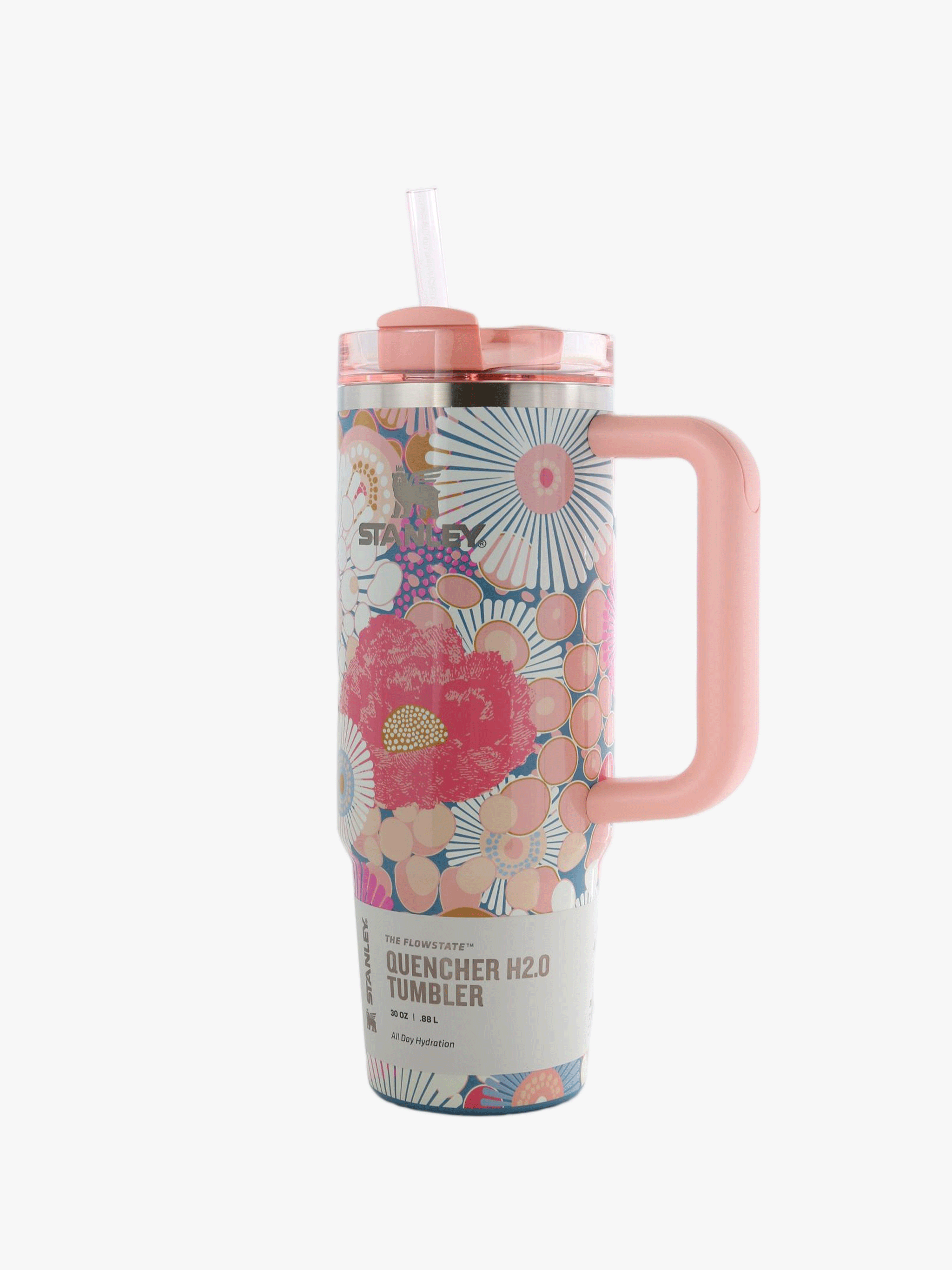 Pink product, front view