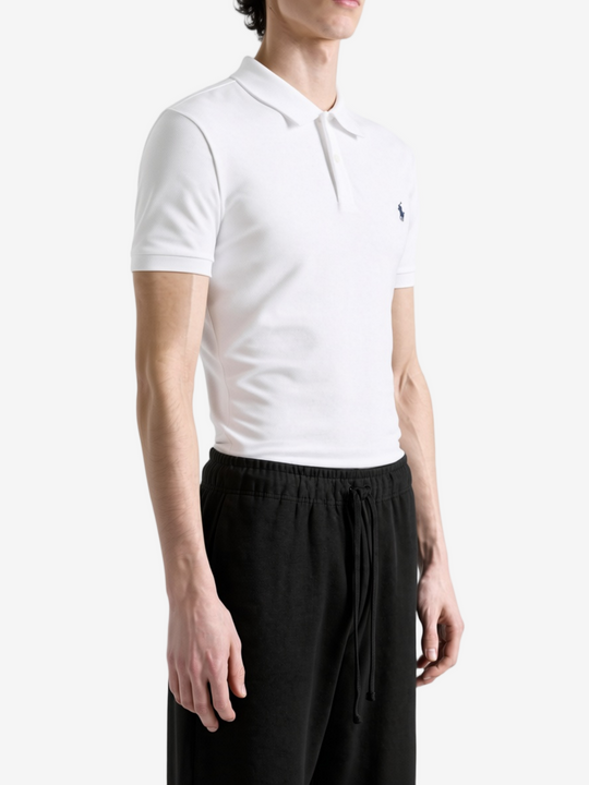 White shirt worn by a person, showing the shirt fit