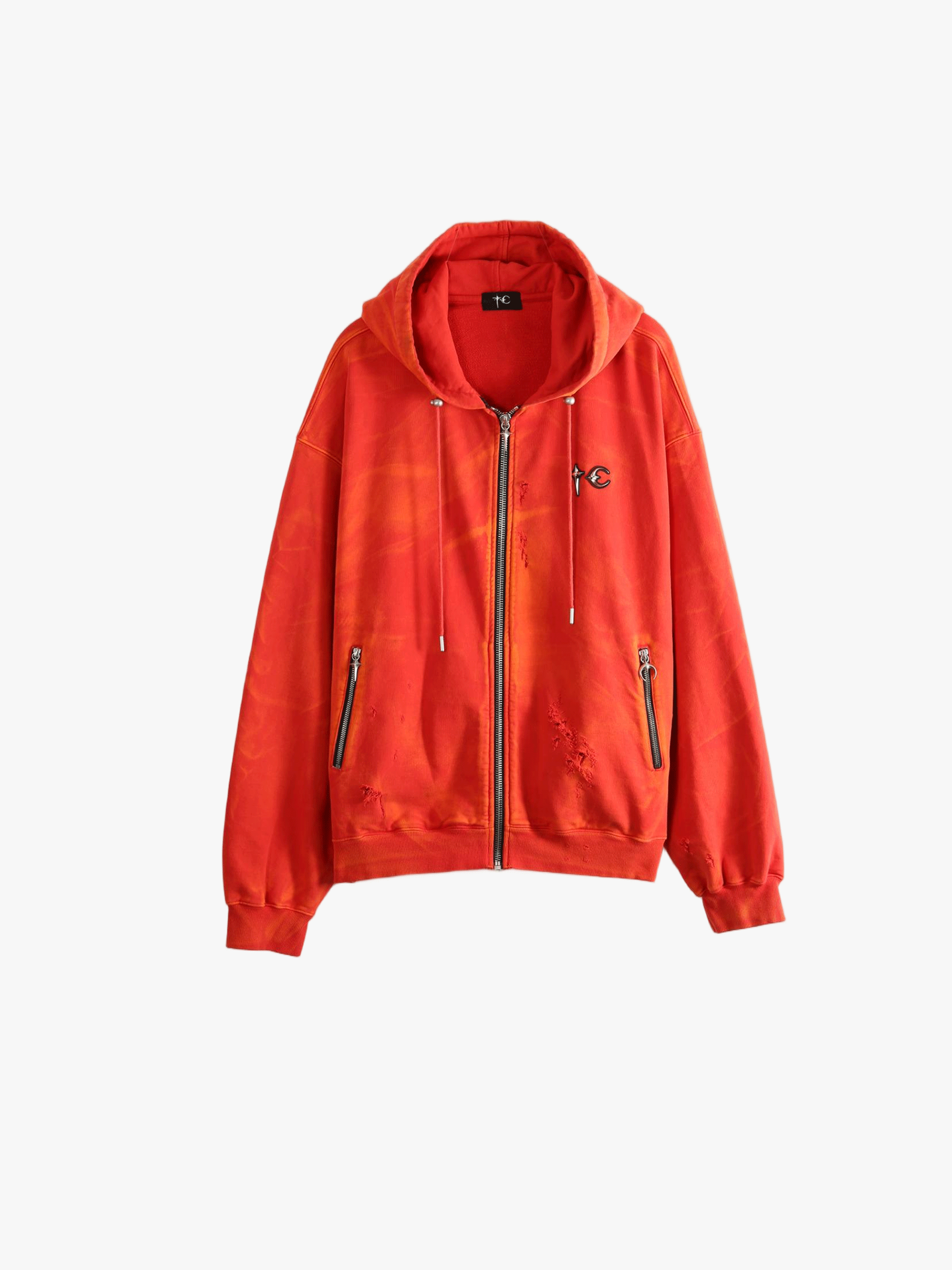 Red hoodie, front view