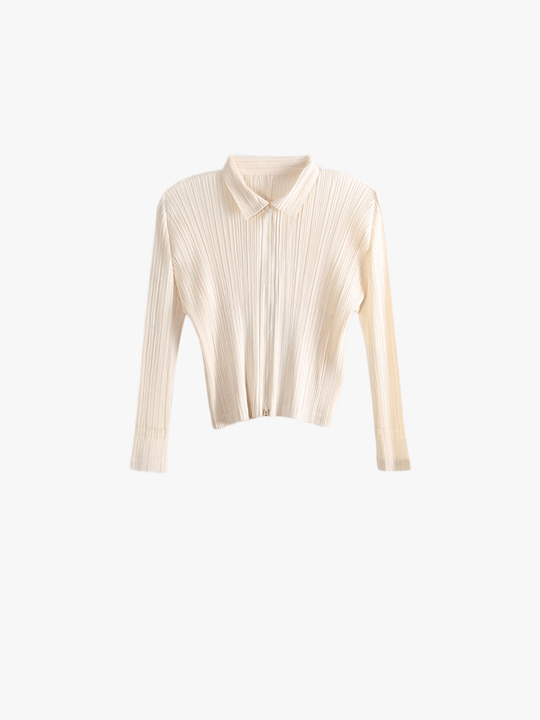 Tan jacket, front view