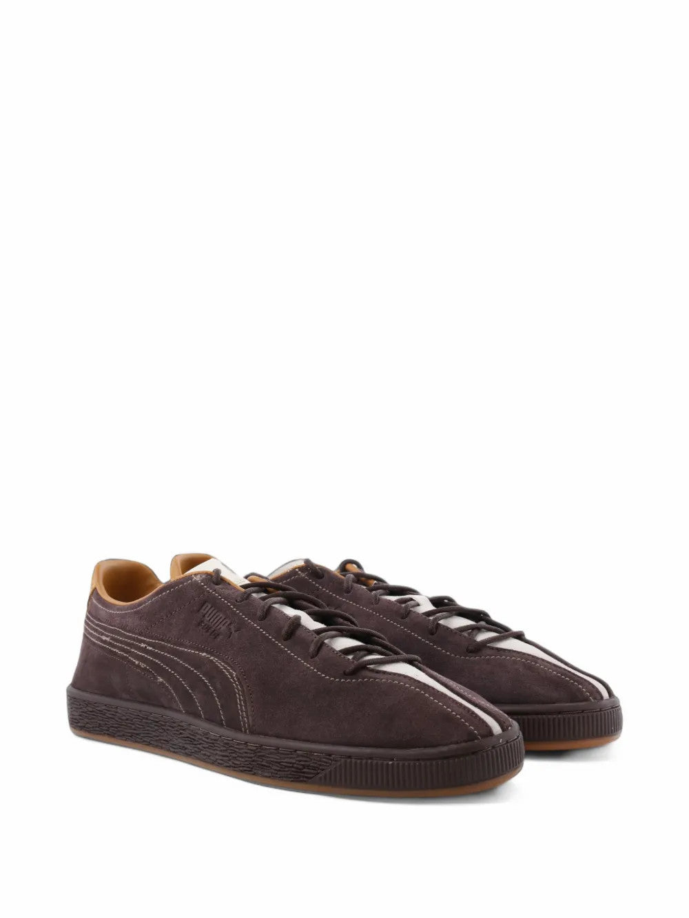 Brown shoes, front view