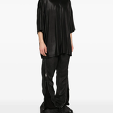 Black t-shirt, full body view