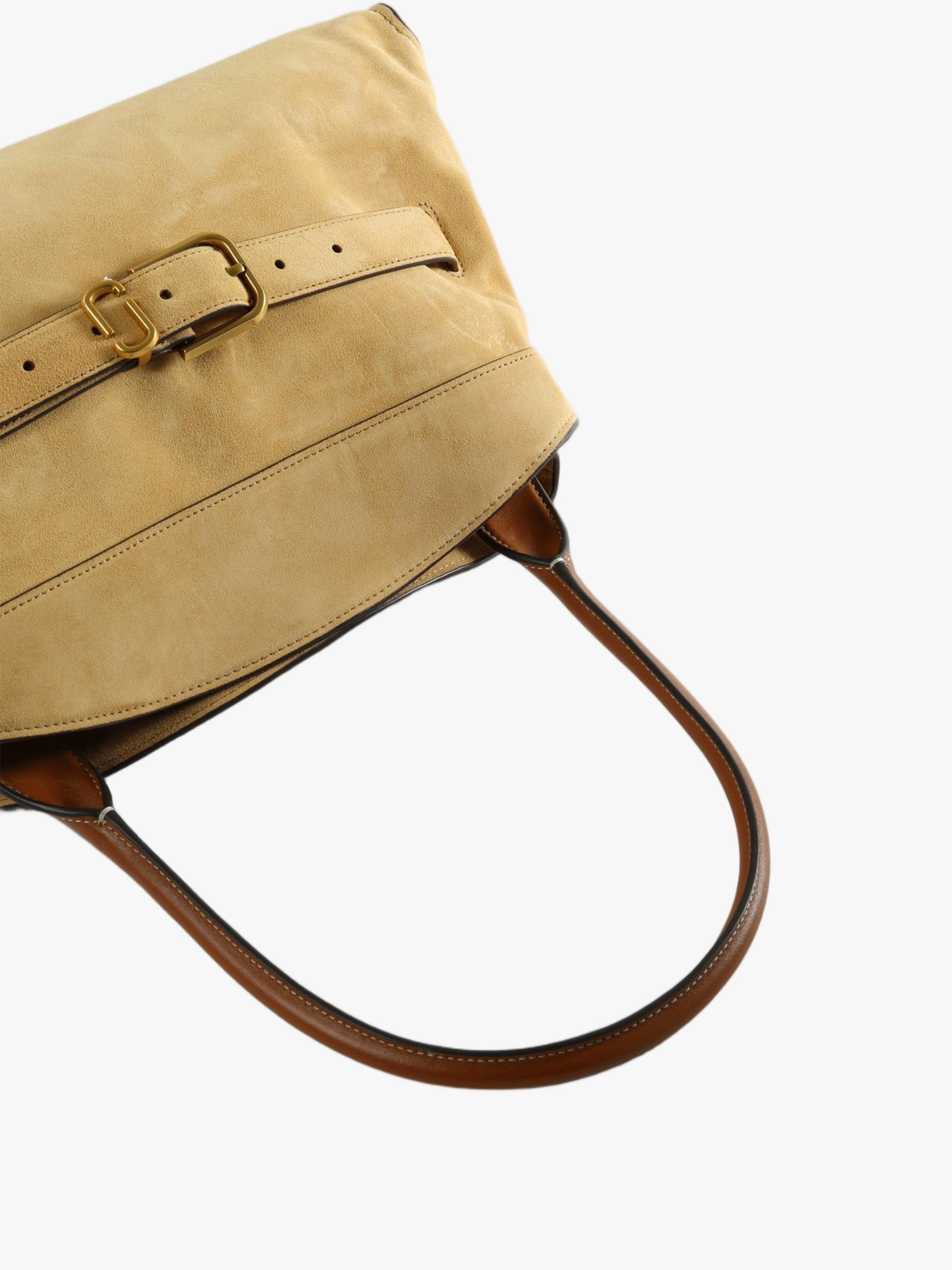 Tan bag, front view