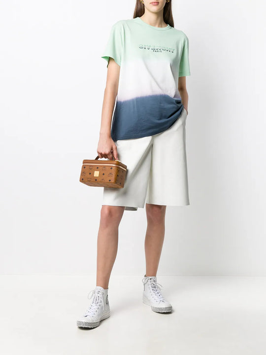 Tan bag, full body view