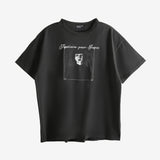 Black t-shirt, front view