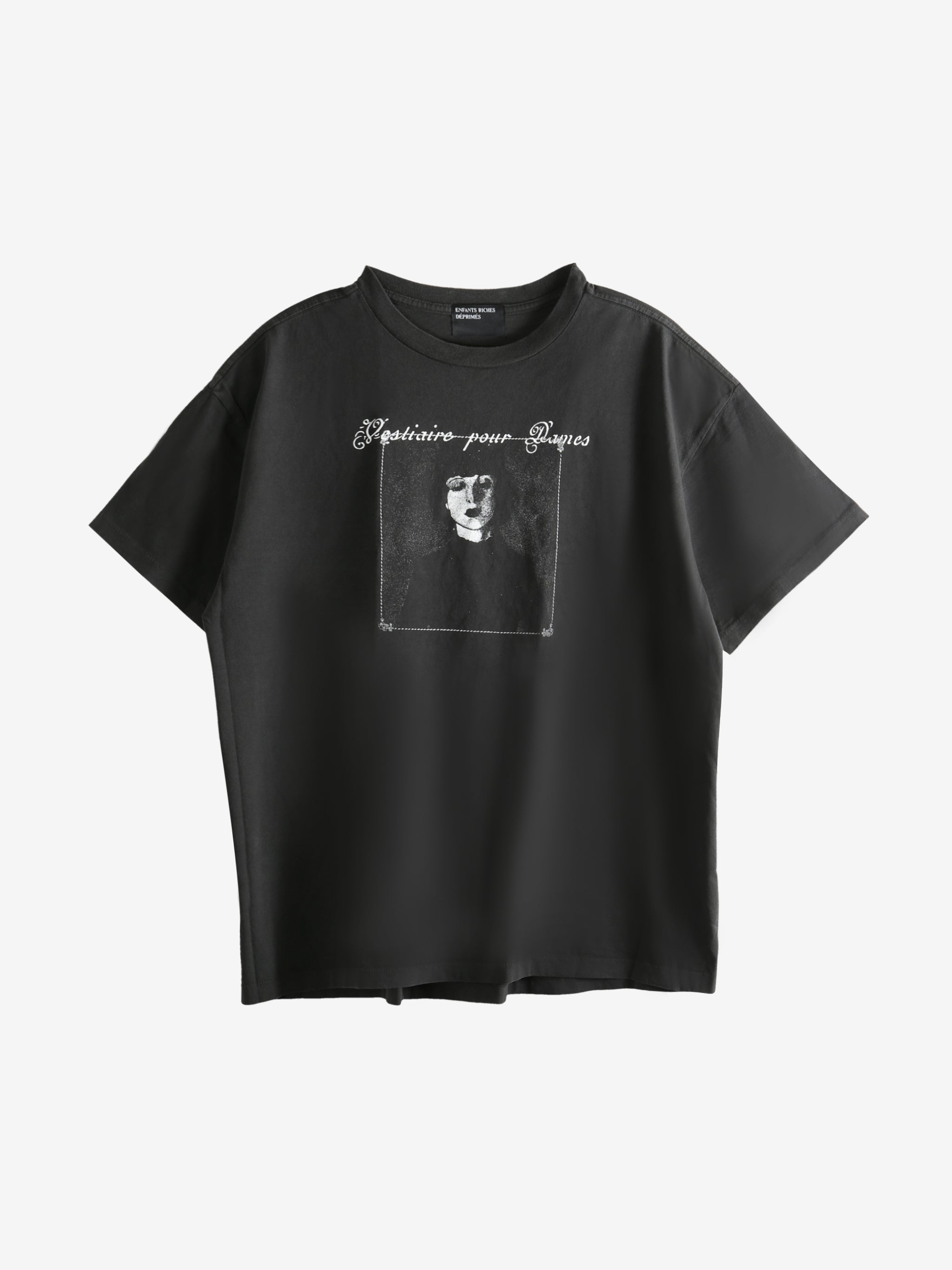 Black t-shirt, front view