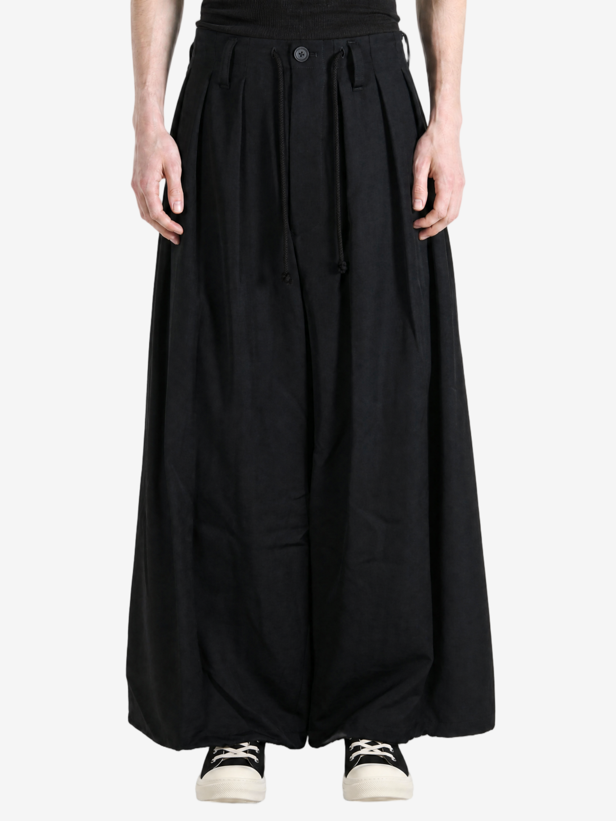 Black pants, full body view