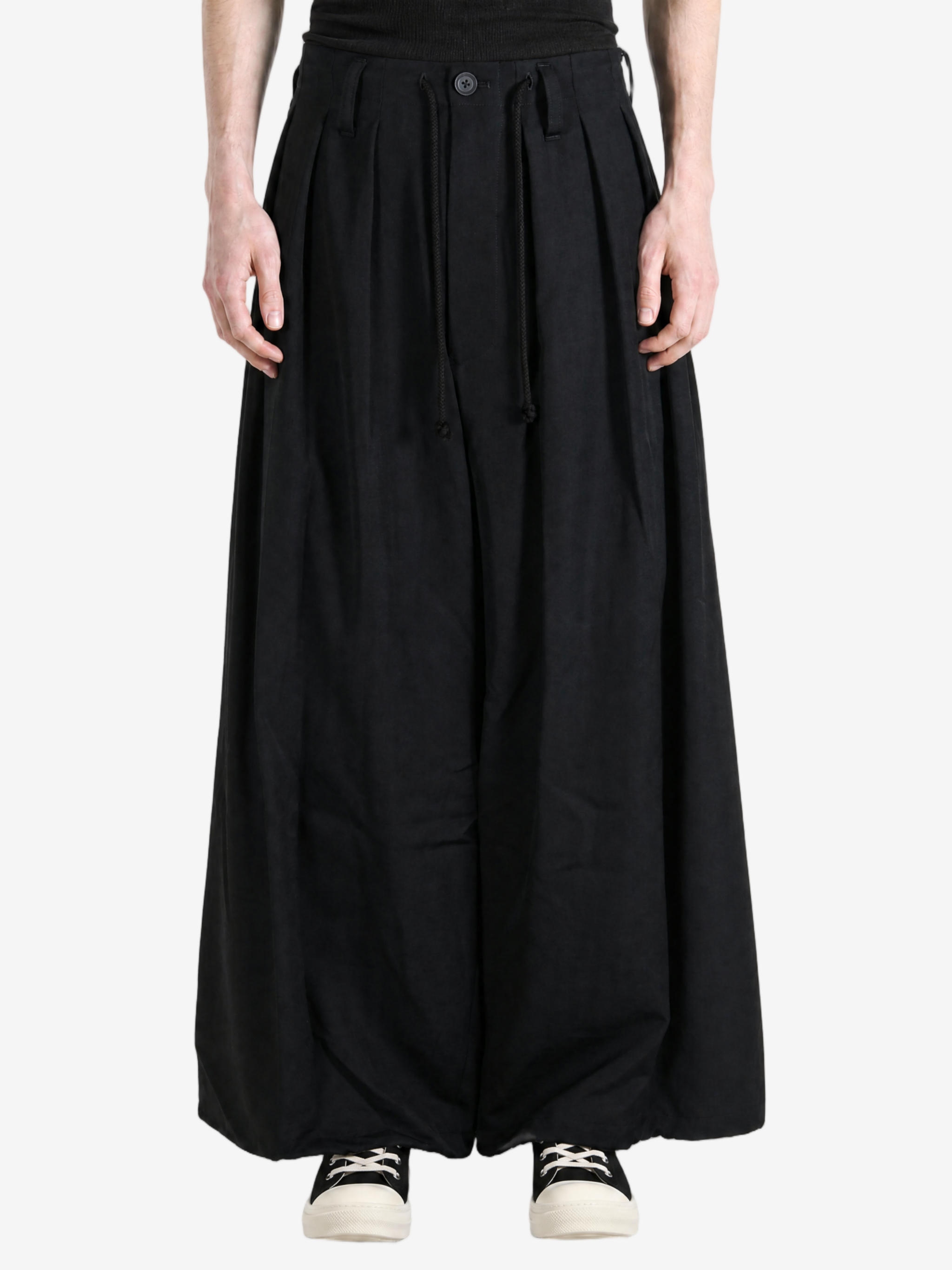 Black pants, full body view
