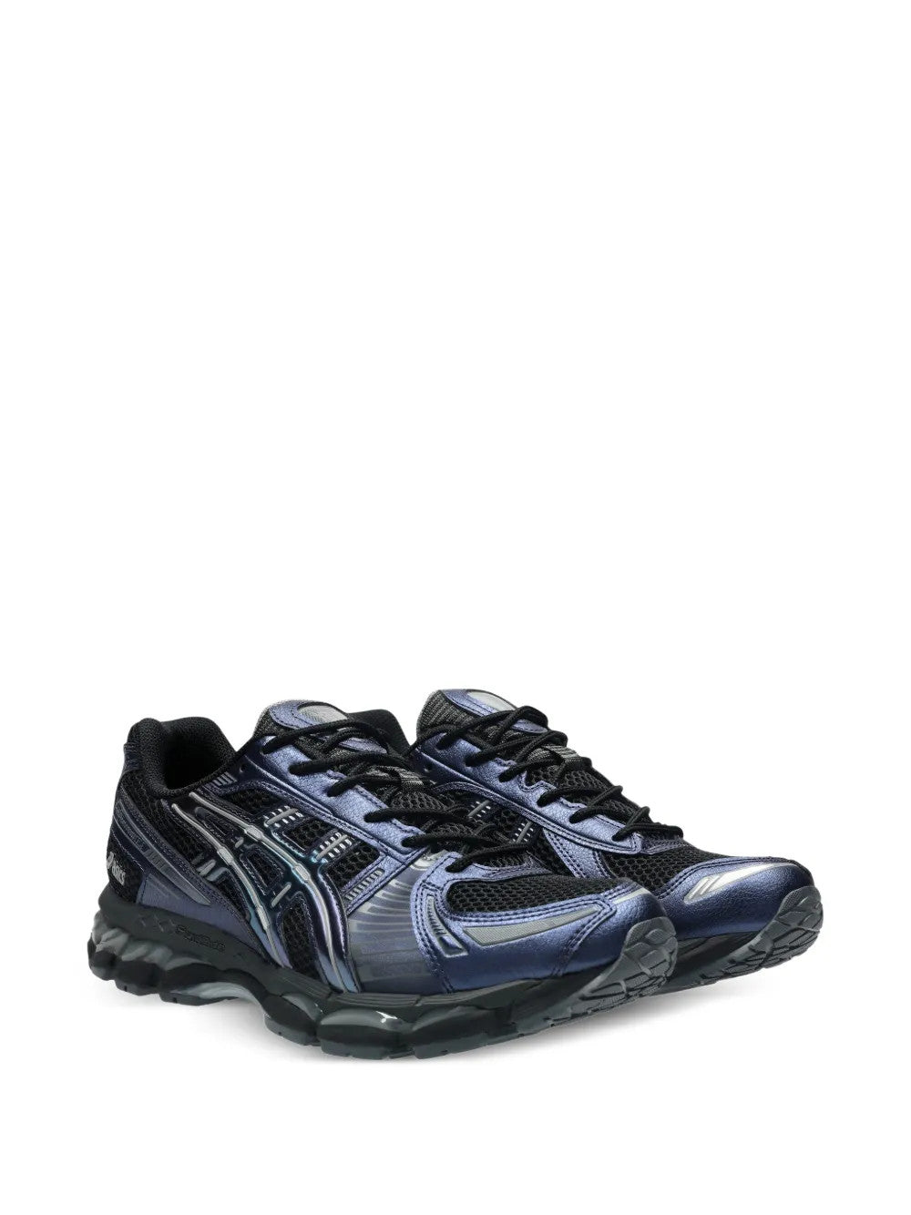 Navy shoes, front view
