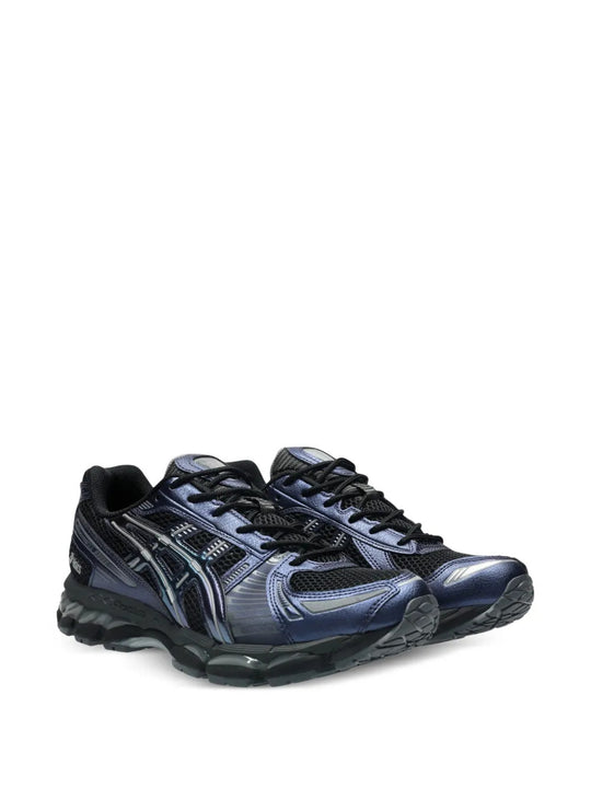 Navy shoes, front view