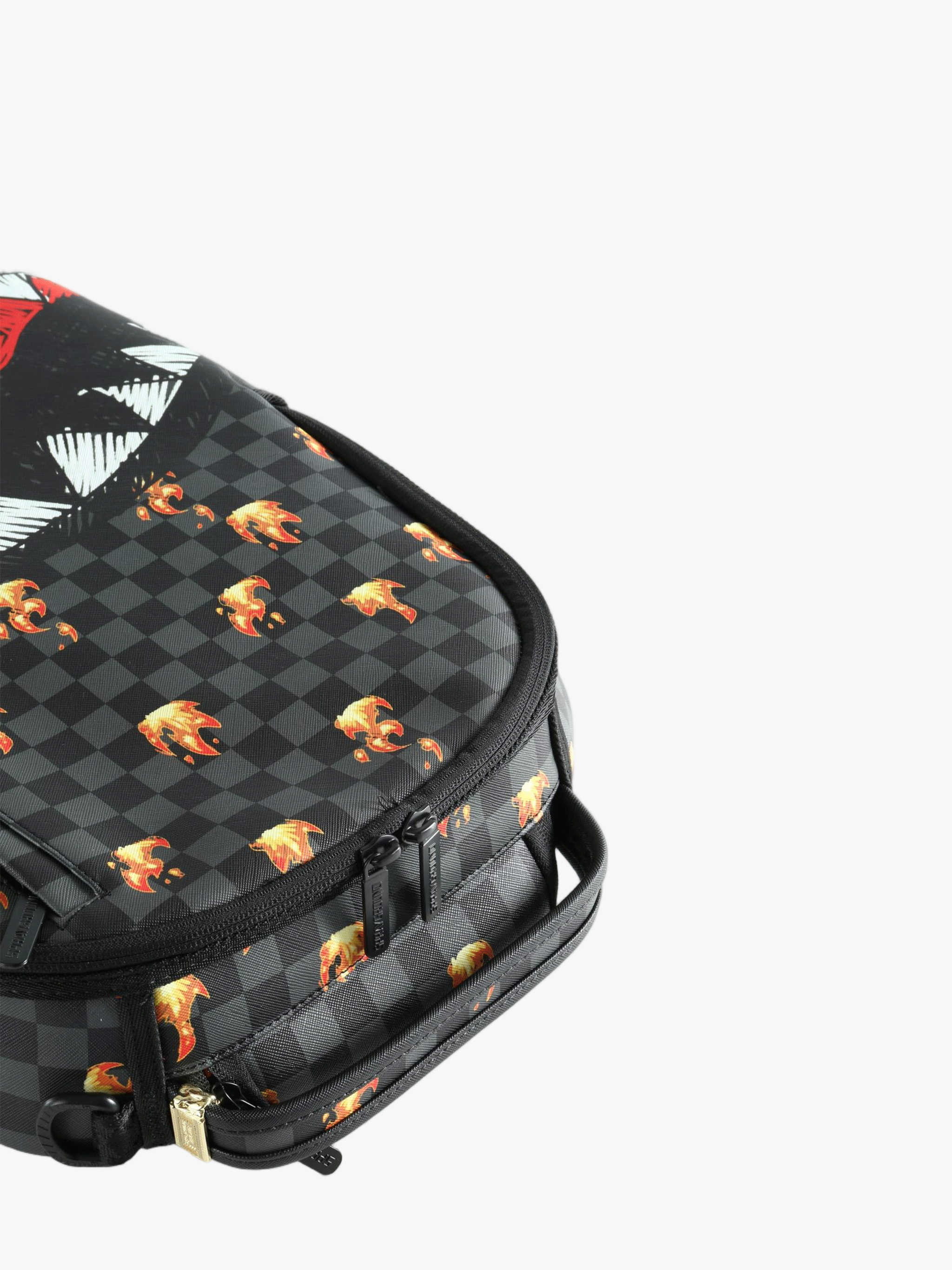Close up of Black bag, showing detail