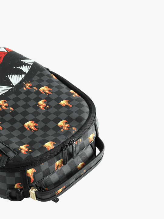 Close up of Black bag, showing detail