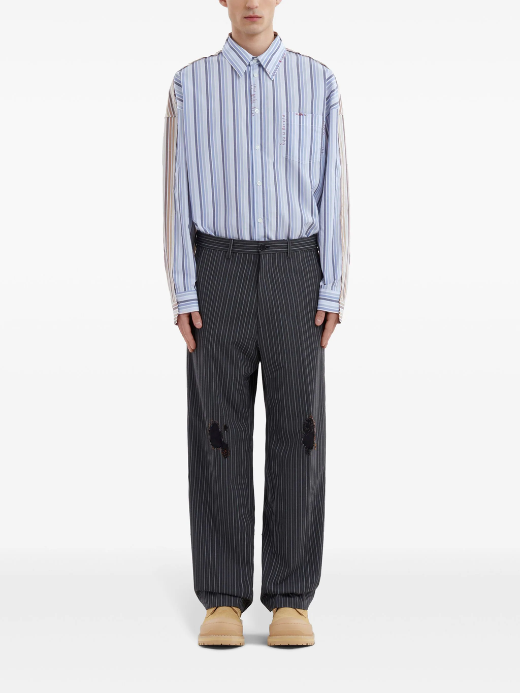 MARNI - Men Tropical Wool Cargo Pants