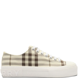  tan sneakers, side view