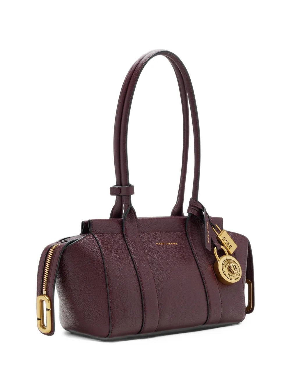 Burgundy bag, front view