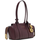 Burgundy bag, front view