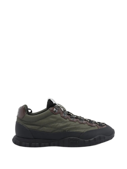 Green shoes, side view