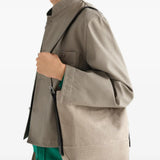 Tan bag, side view