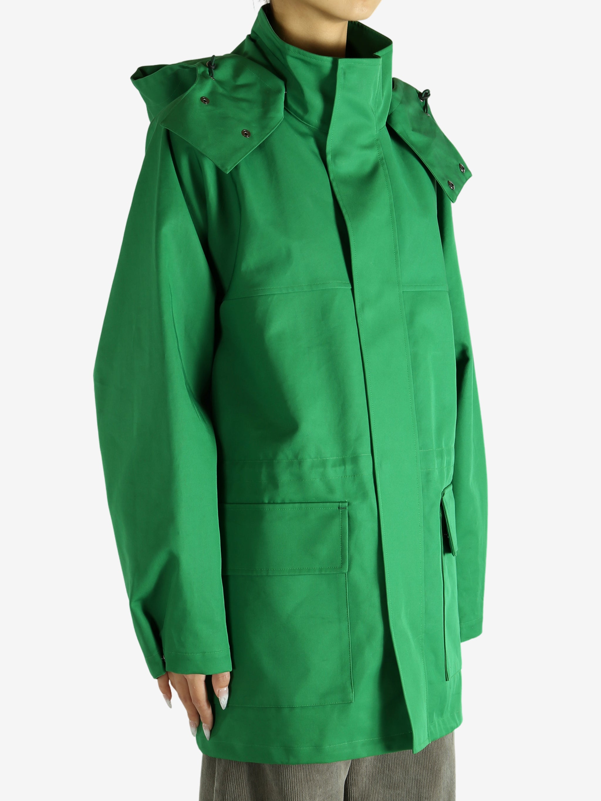 AURALEE - Women High-Density Bonded Cotton Gabardine Blouson