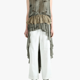 Green tops,full body view