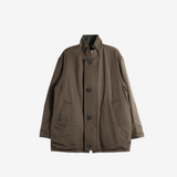 AURALEE - Women Reversible Wool Twisted Twill Sheep Leather Half Coat