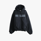 Black hoodie, front view
