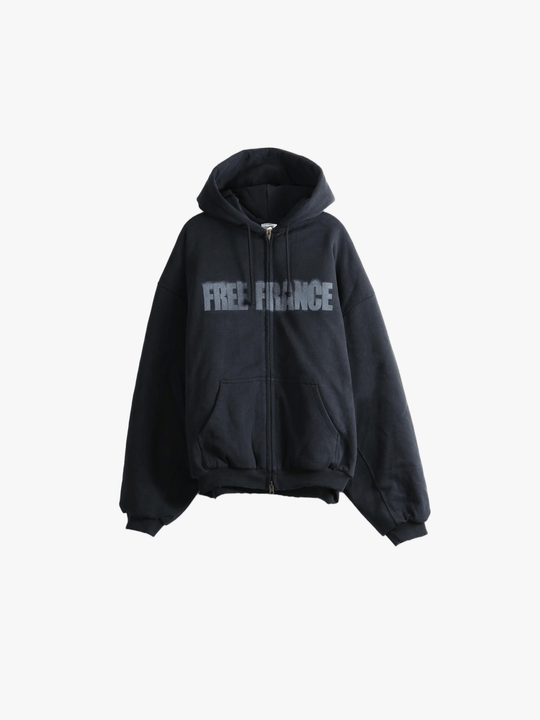 Black hoodie, front view