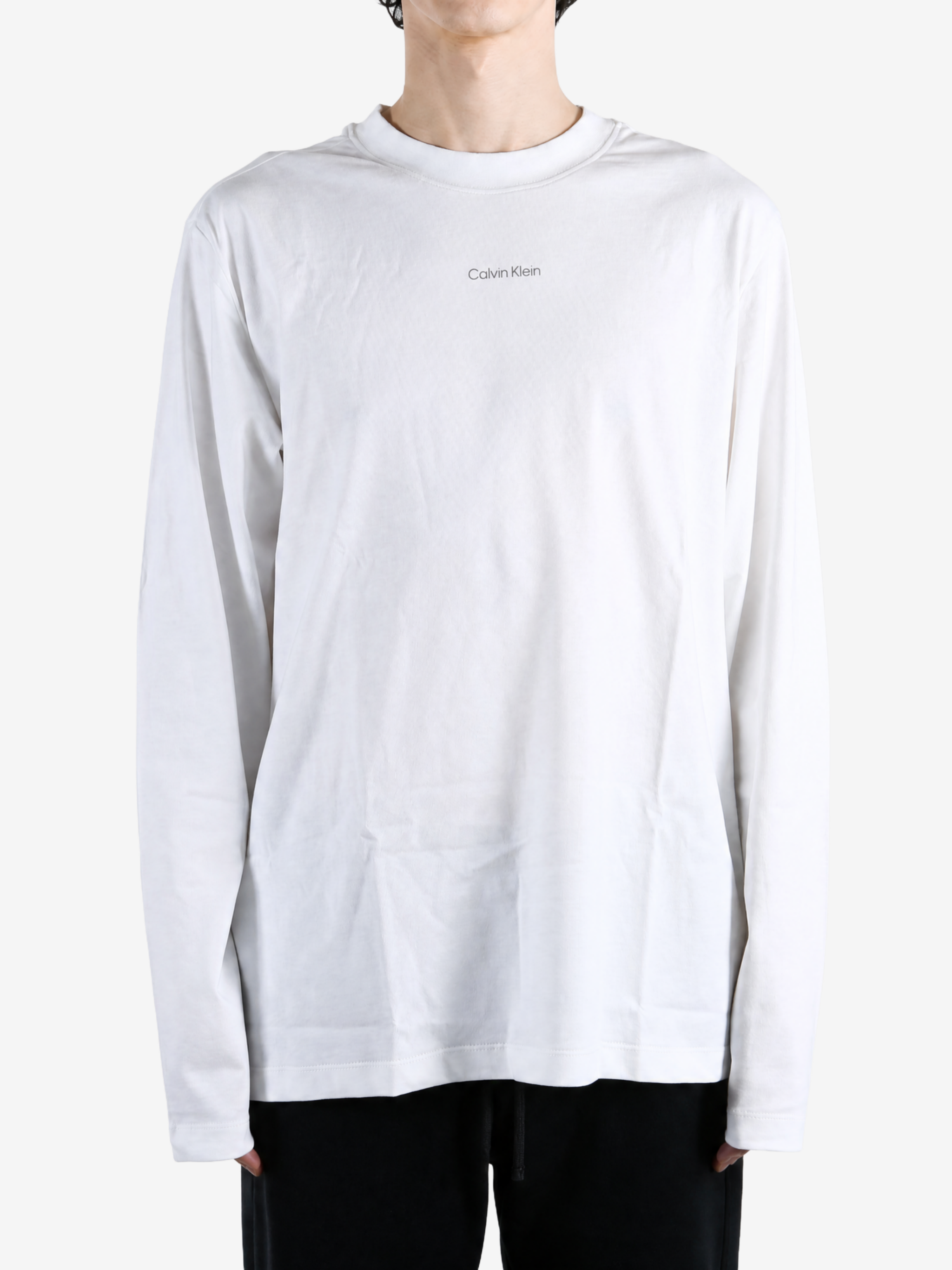 White t-shirt, front view