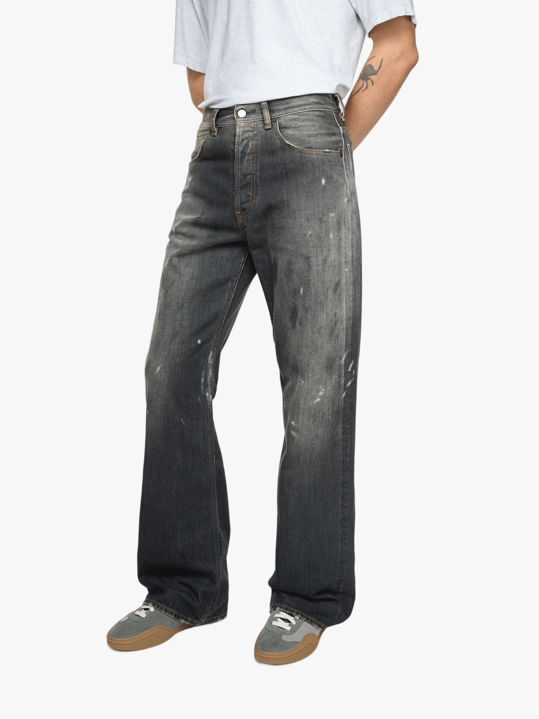 Black jeans, full body view