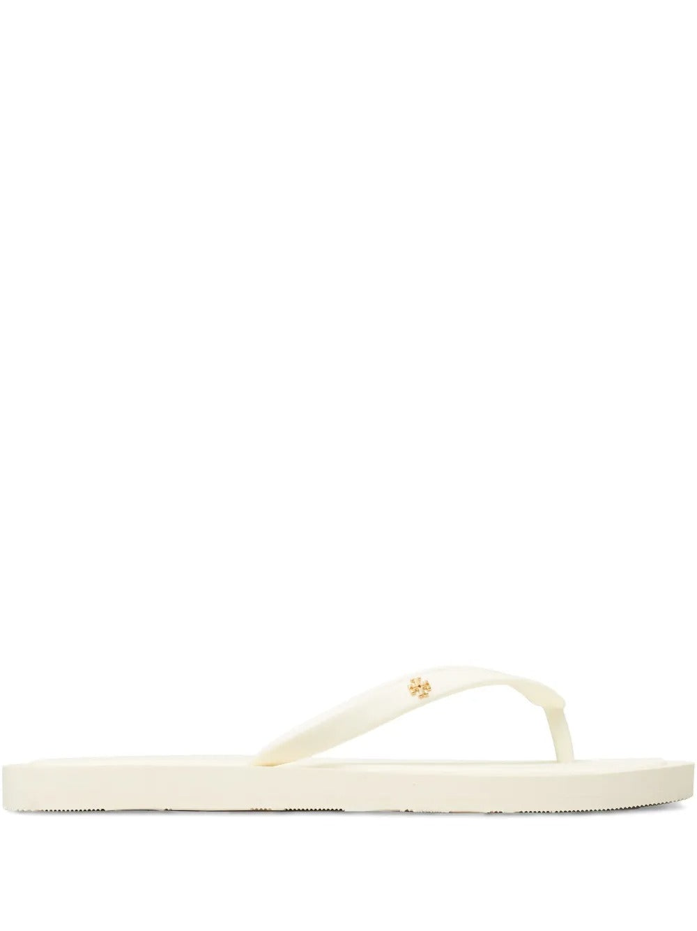 White sandal, front view