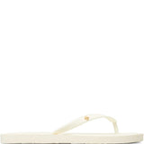 White sandal, front view
