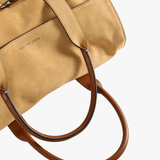 Tan bag, front view