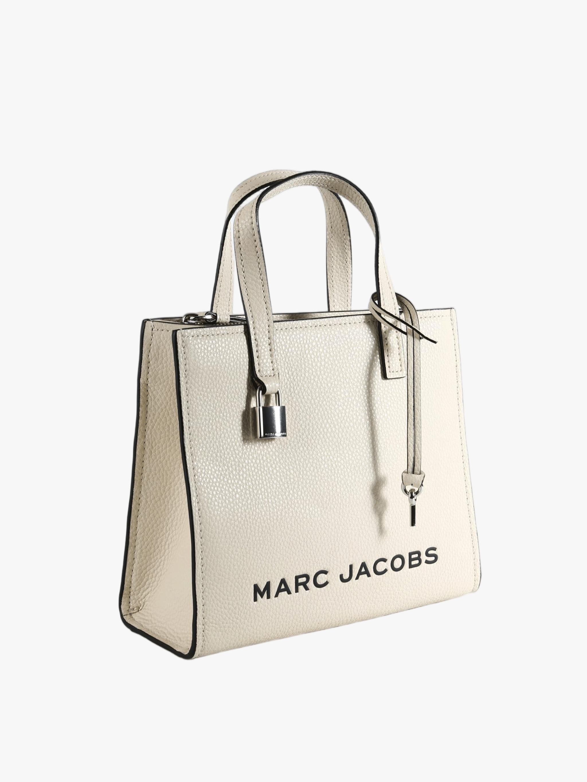 Tan bag, front view