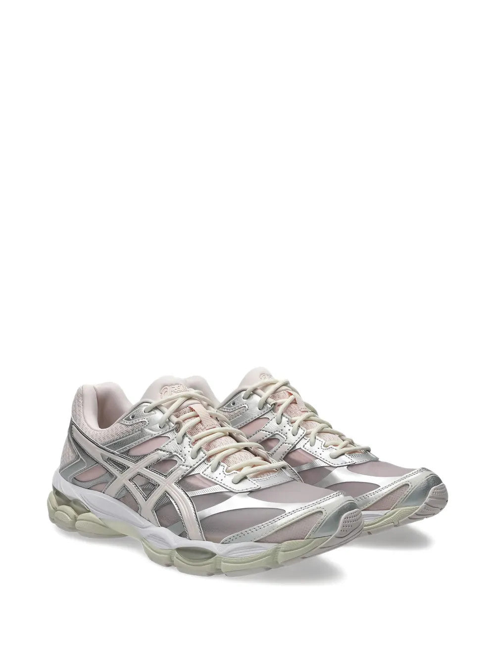 Pink shoes, front view