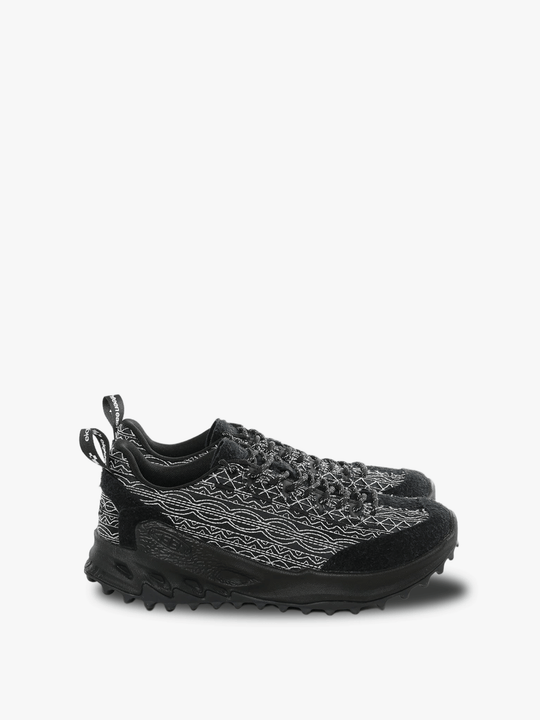 Black sneakers, front view