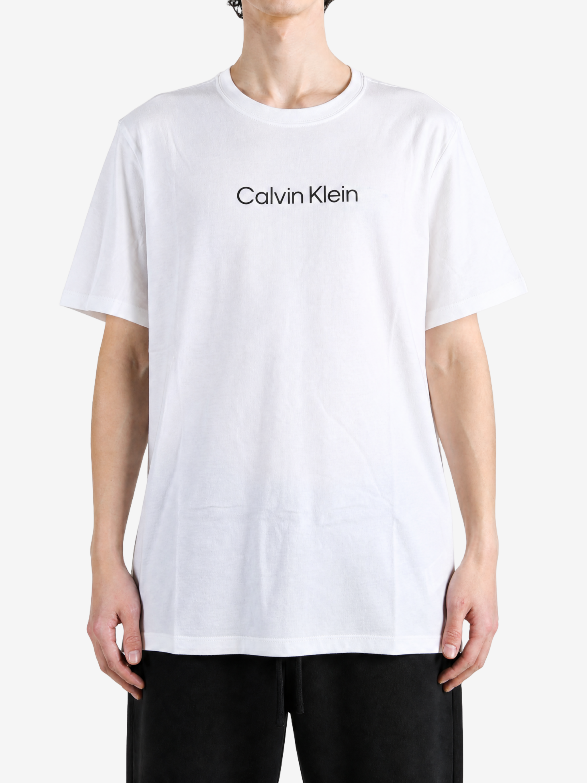 White t-shirt, front view