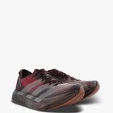 Burgundy shoes, front view