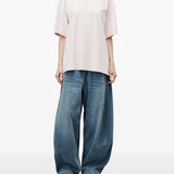 Pink t-shirt, full body view
