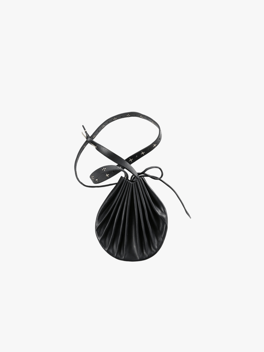 Black bags, front view