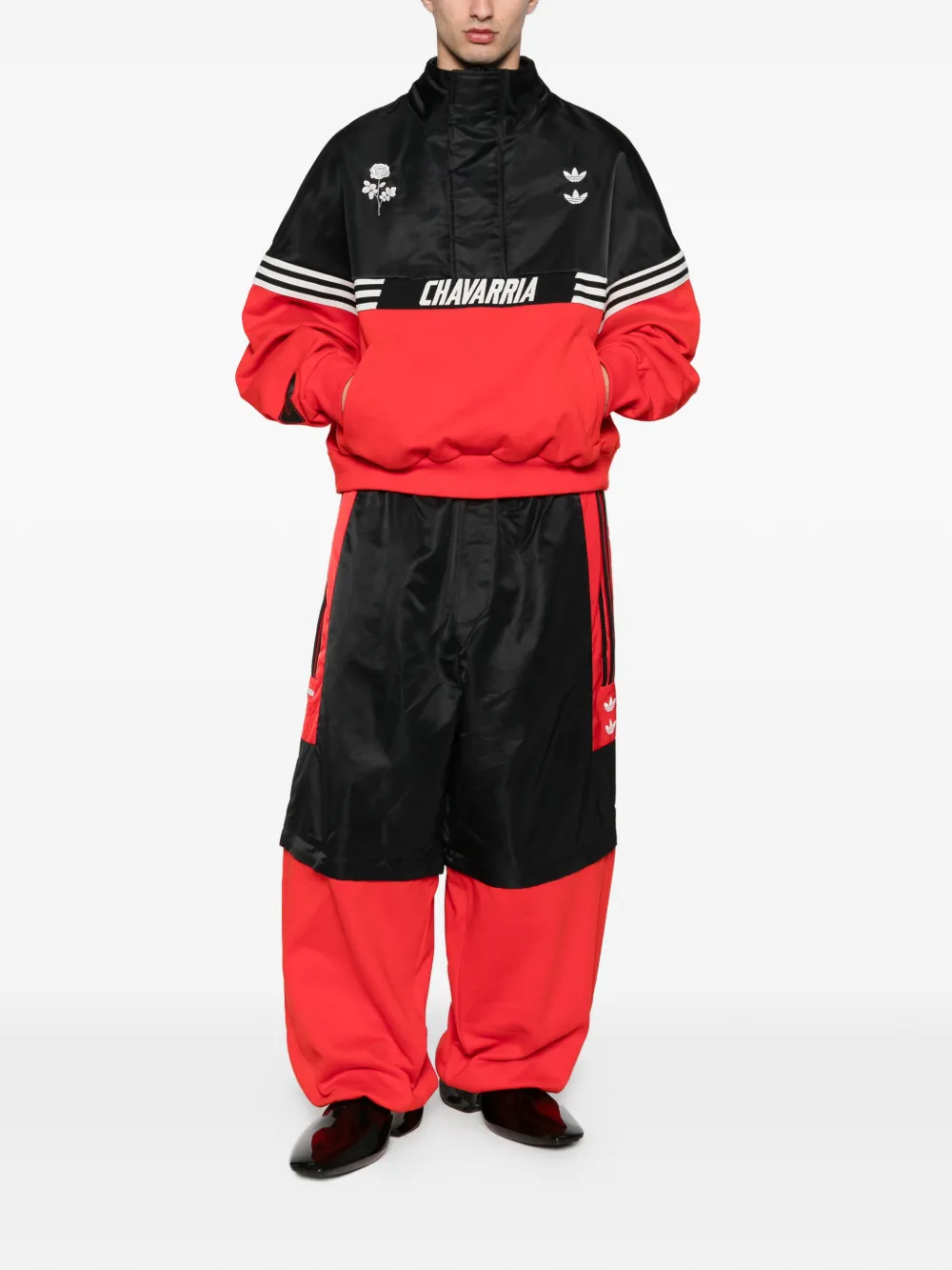 Black jackets, full body view