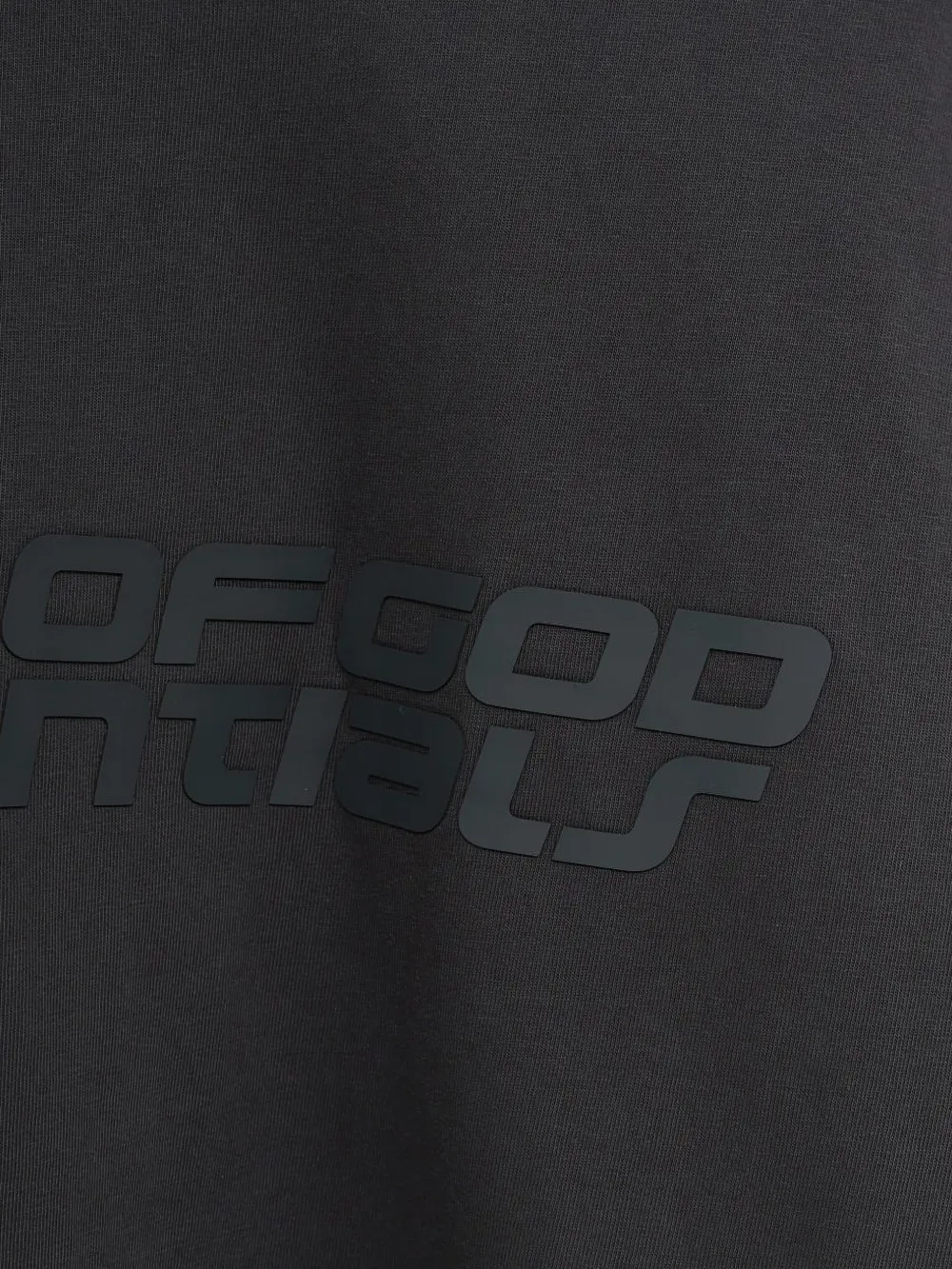 Close up of black t-shirt,showing texture of the cotton fabri