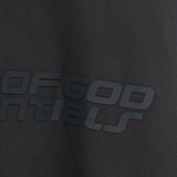 Close up of black t-shirt,showing texture of the cotton fabri